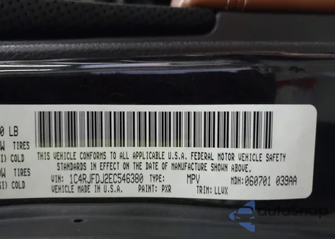 2014 Jeep Grand Cherokee Srt8 из США, поврежденный, VIN 1C4RJFDJ2EC546380